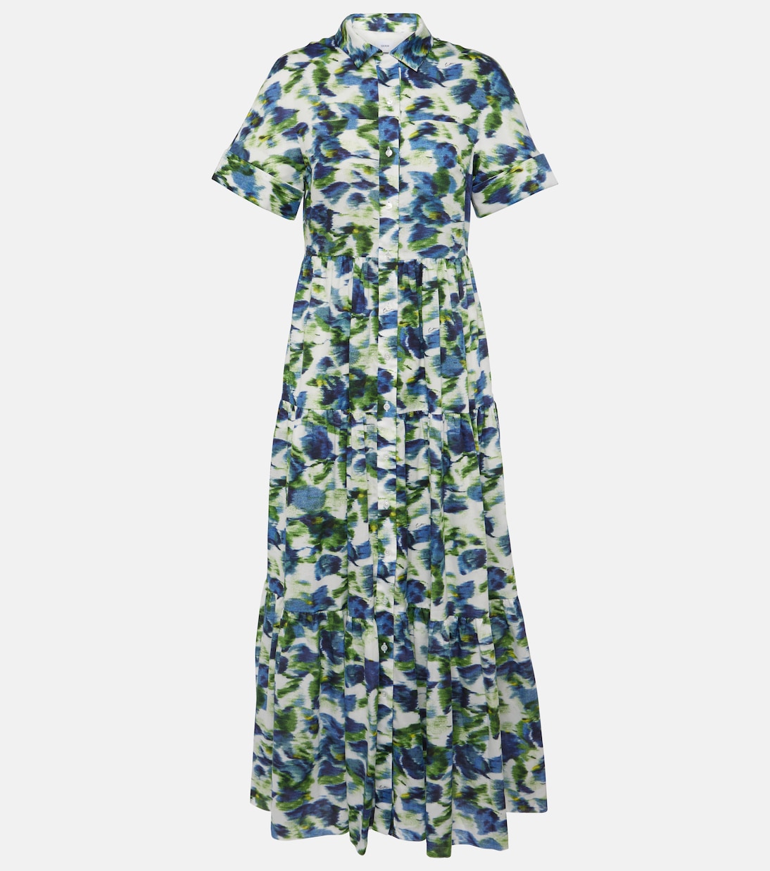 Bedrucktes Maxikleid aus Baumwollpopeline | Erdem