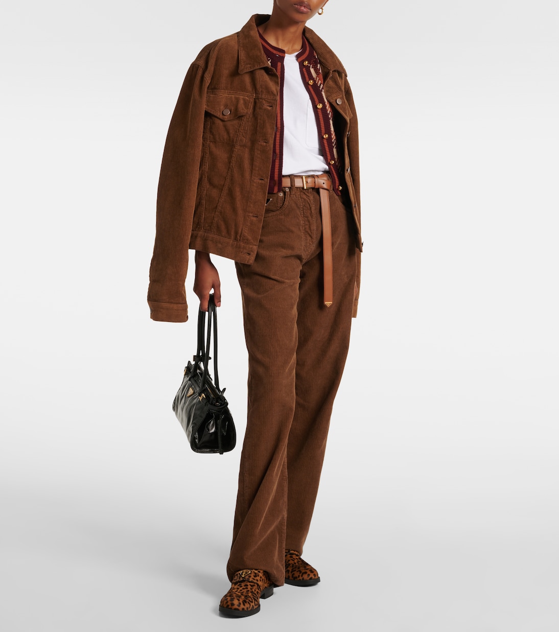 Mocassini in cavallino leopardato | Prada