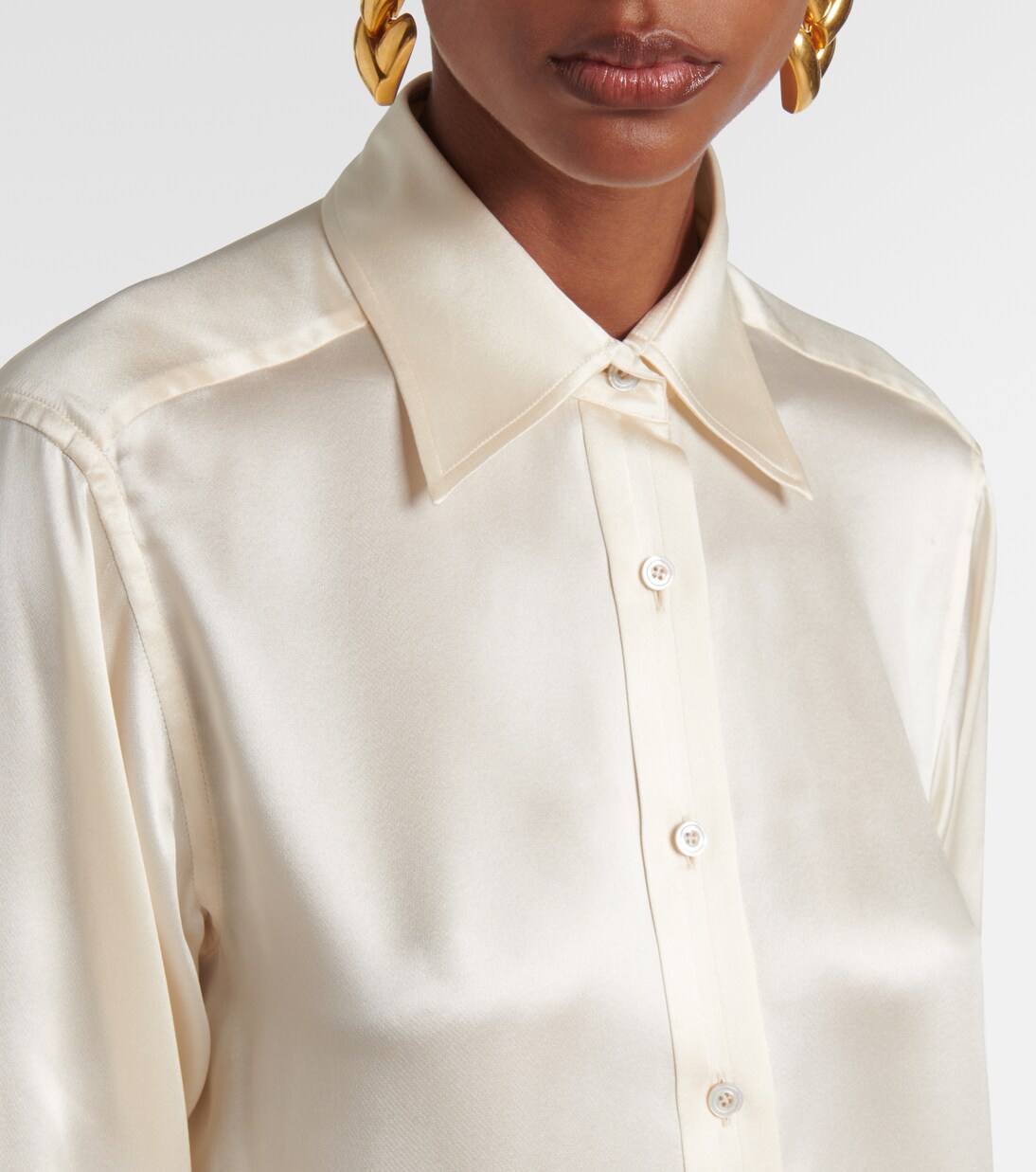Blusa de charmeuse de seda | Tom Ford
