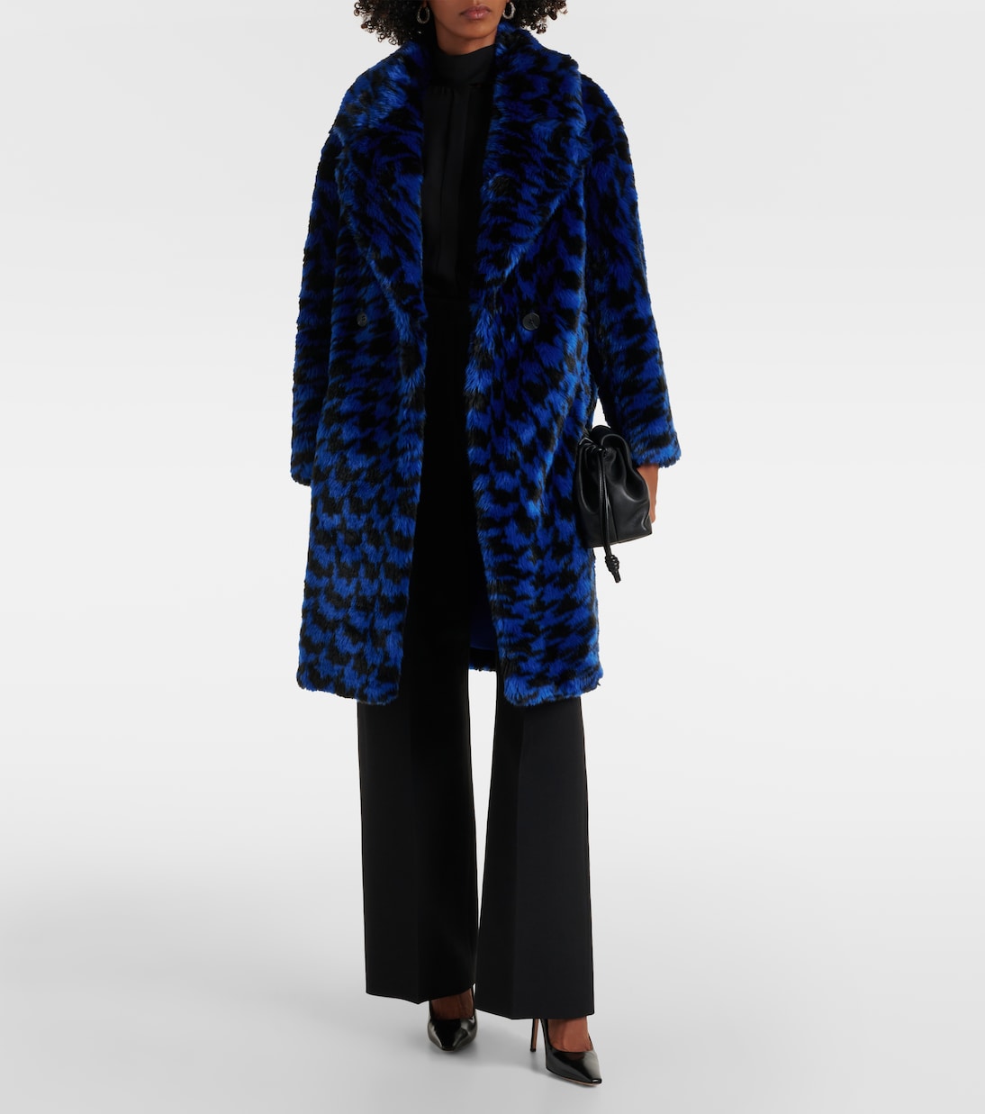 Abrigo de pelo sintético estampado | Diane von Furstenberg