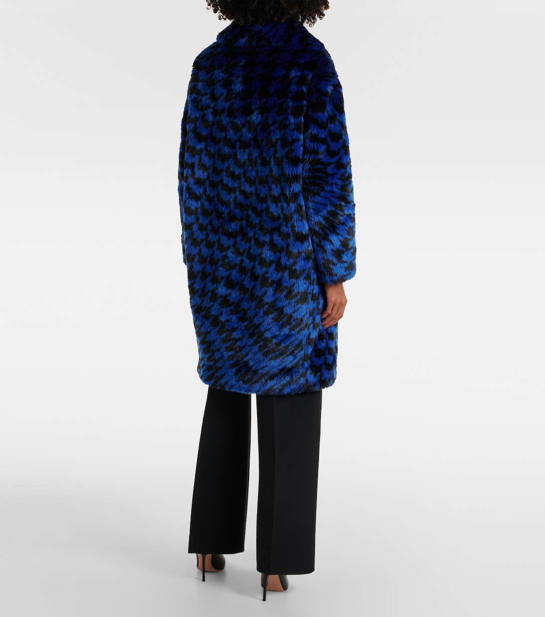 Abrigo de pelo sintético estampado | Diane von Furstenberg