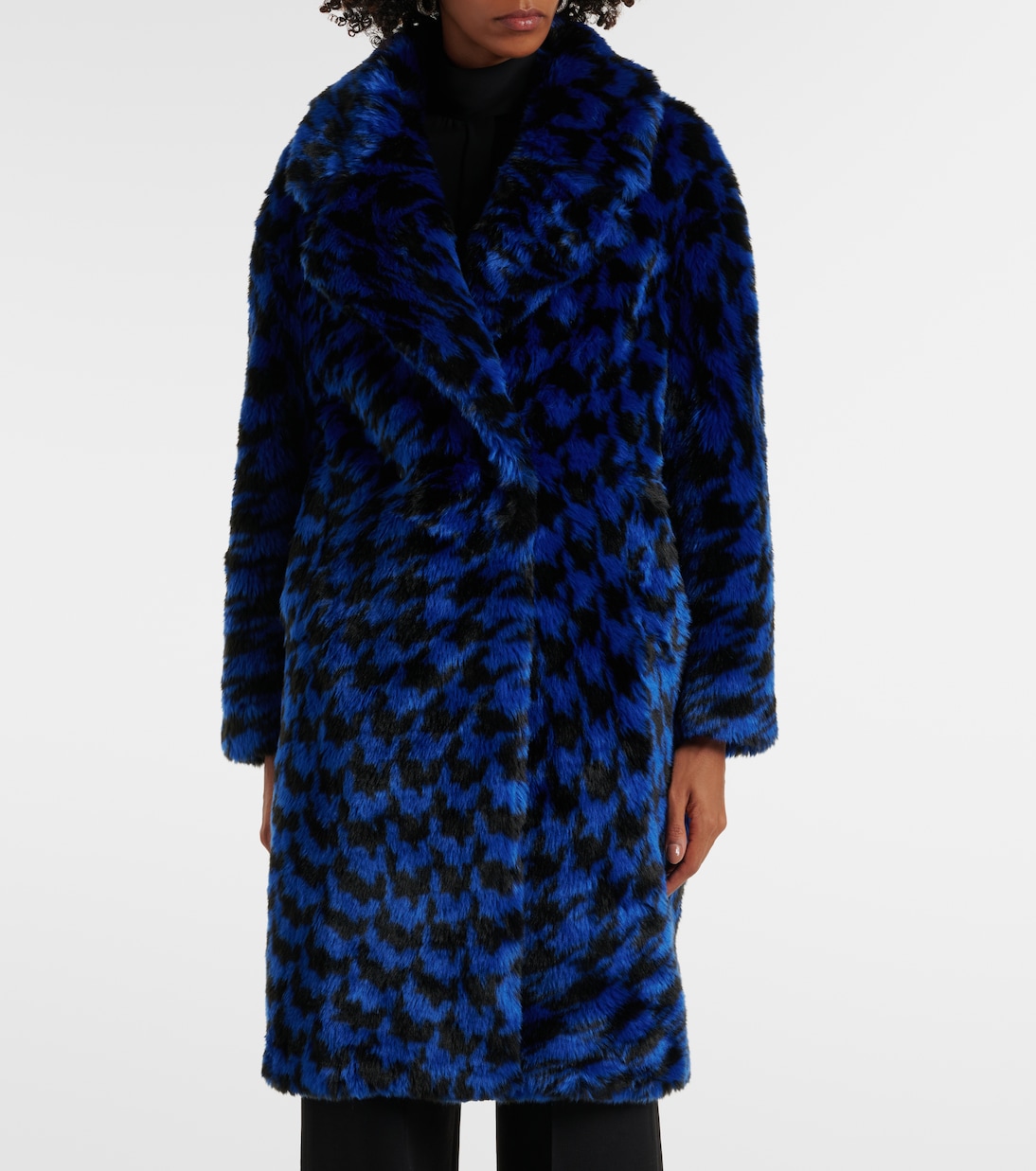 Abrigo de pelo sintético estampado | Diane von Furstenberg