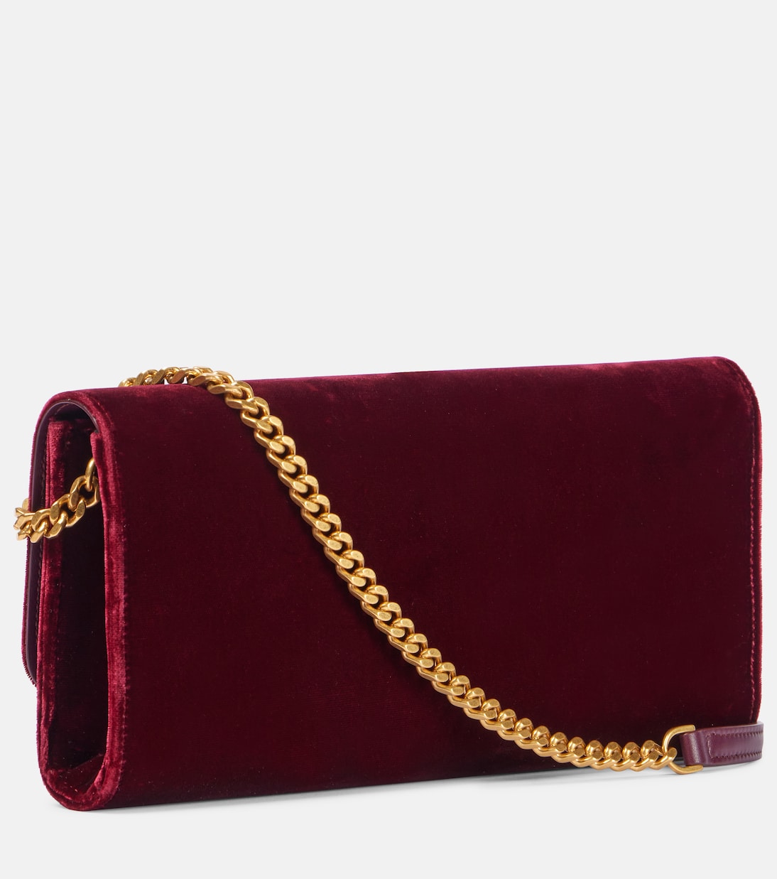 T Timeless Small velvet wallet on chain | Tod's