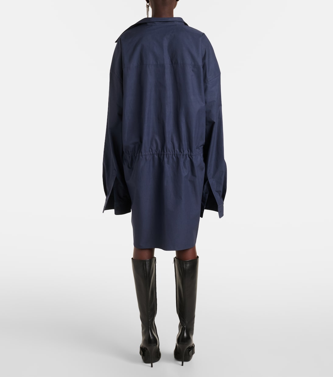 Vestido camisero de popelín de algodón | Balenciaga