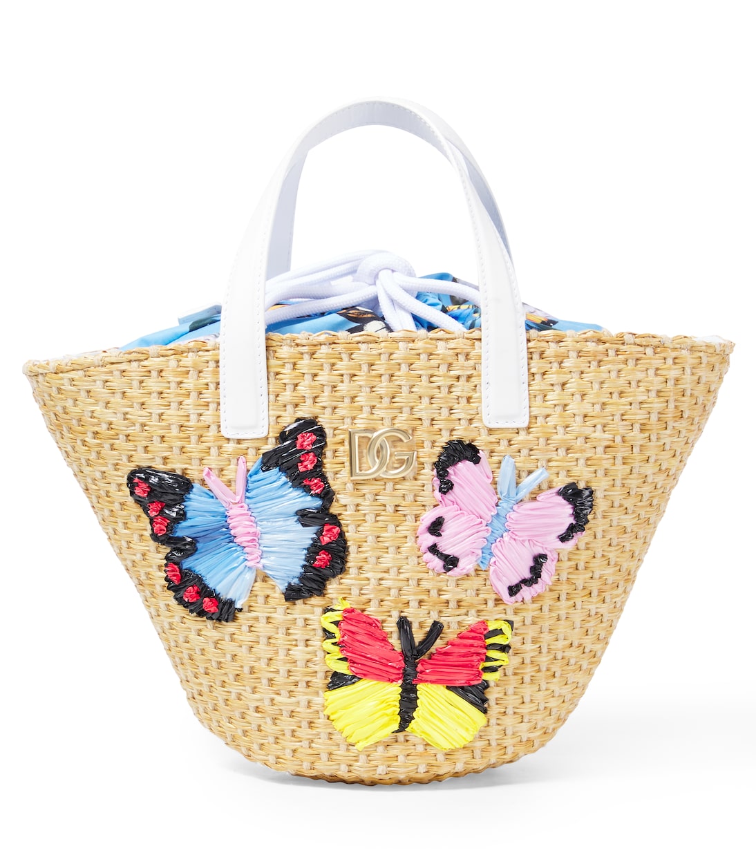 Secchiello con pelle e ricamo | Dolce&Gabbana Kids