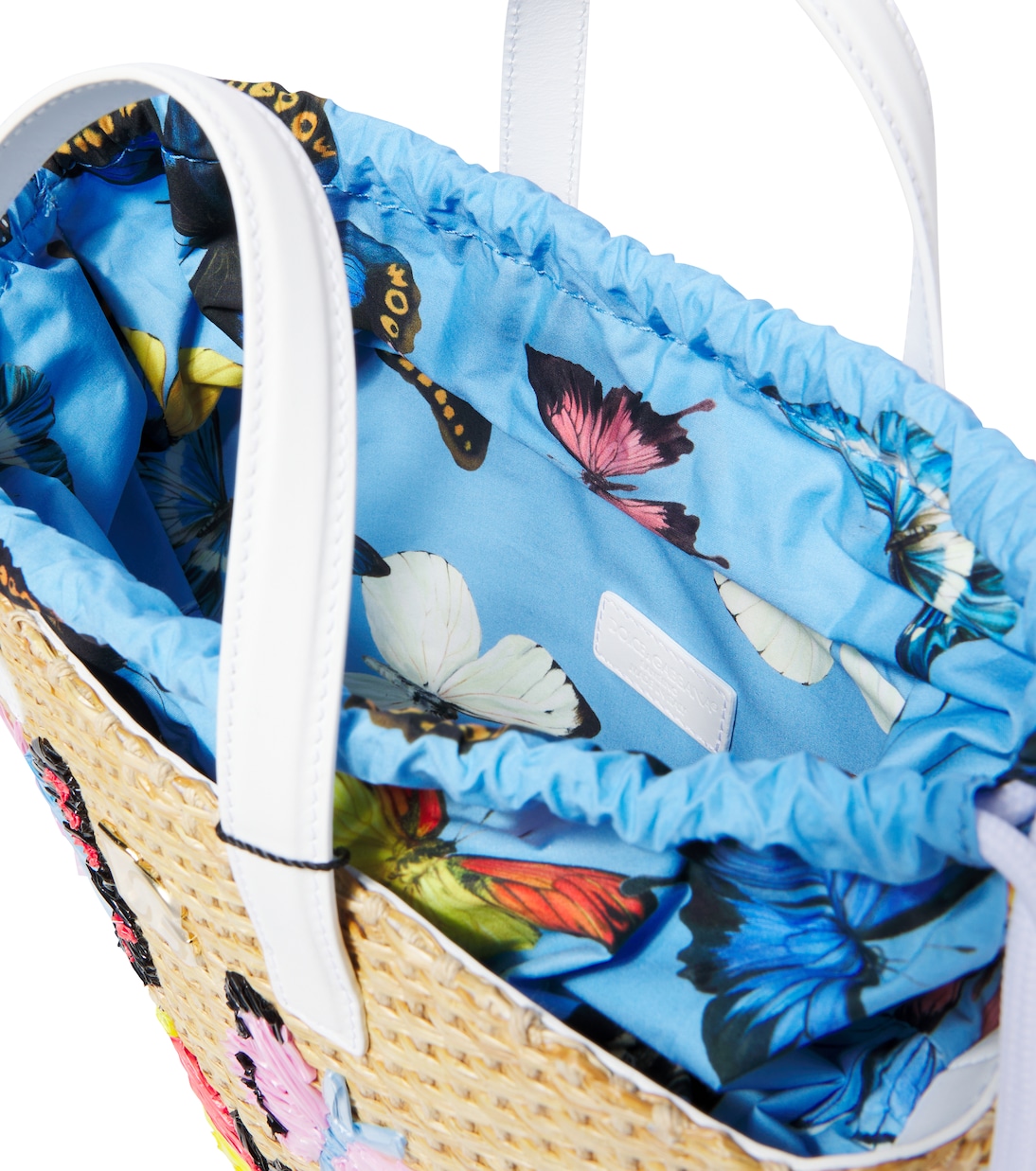 Secchiello con pelle e ricamo | Dolce&Gabbana Kids