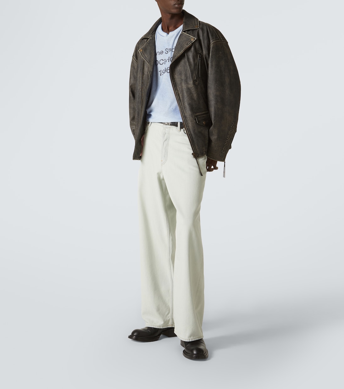 Camiseta de algodón y cáñamo con logo | Acne Studios
