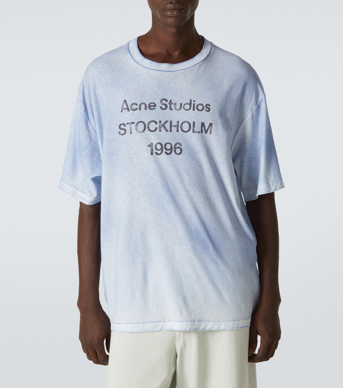 Camiseta de algodón y cáñamo con logo | Acne Studios