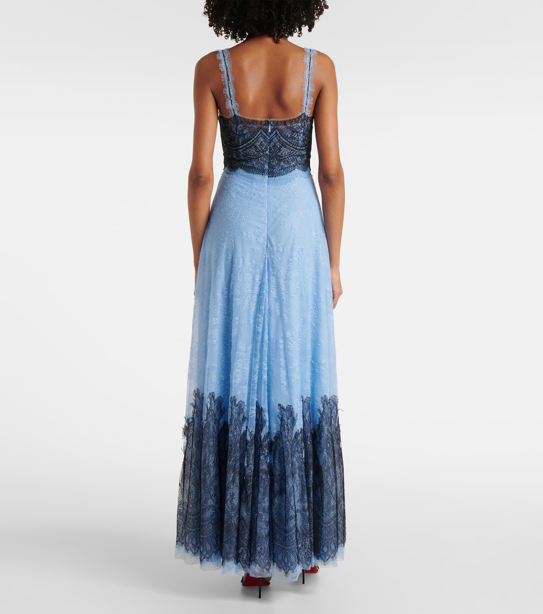 Vestido de fiesta Gallie de encaje chantilly | Costarellos