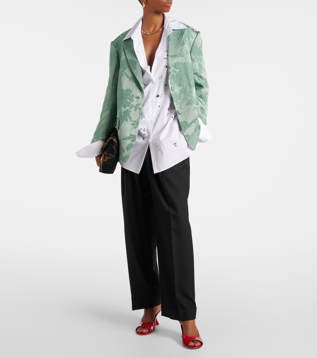 Mules in vernice con zeppa | Dries Van Noten