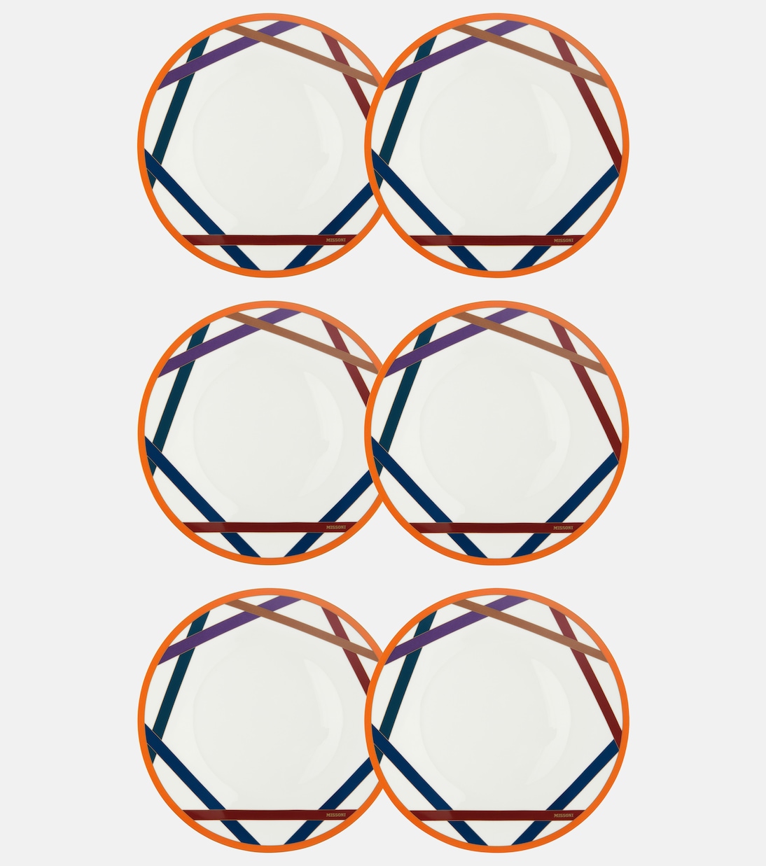 Nastri set of 6 dinner plates | Missoni