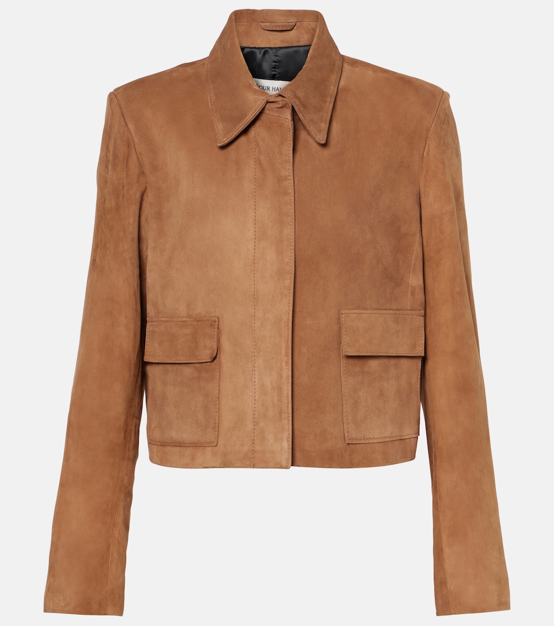 Giacca cropped Bleeker in suede | Nour Hammour