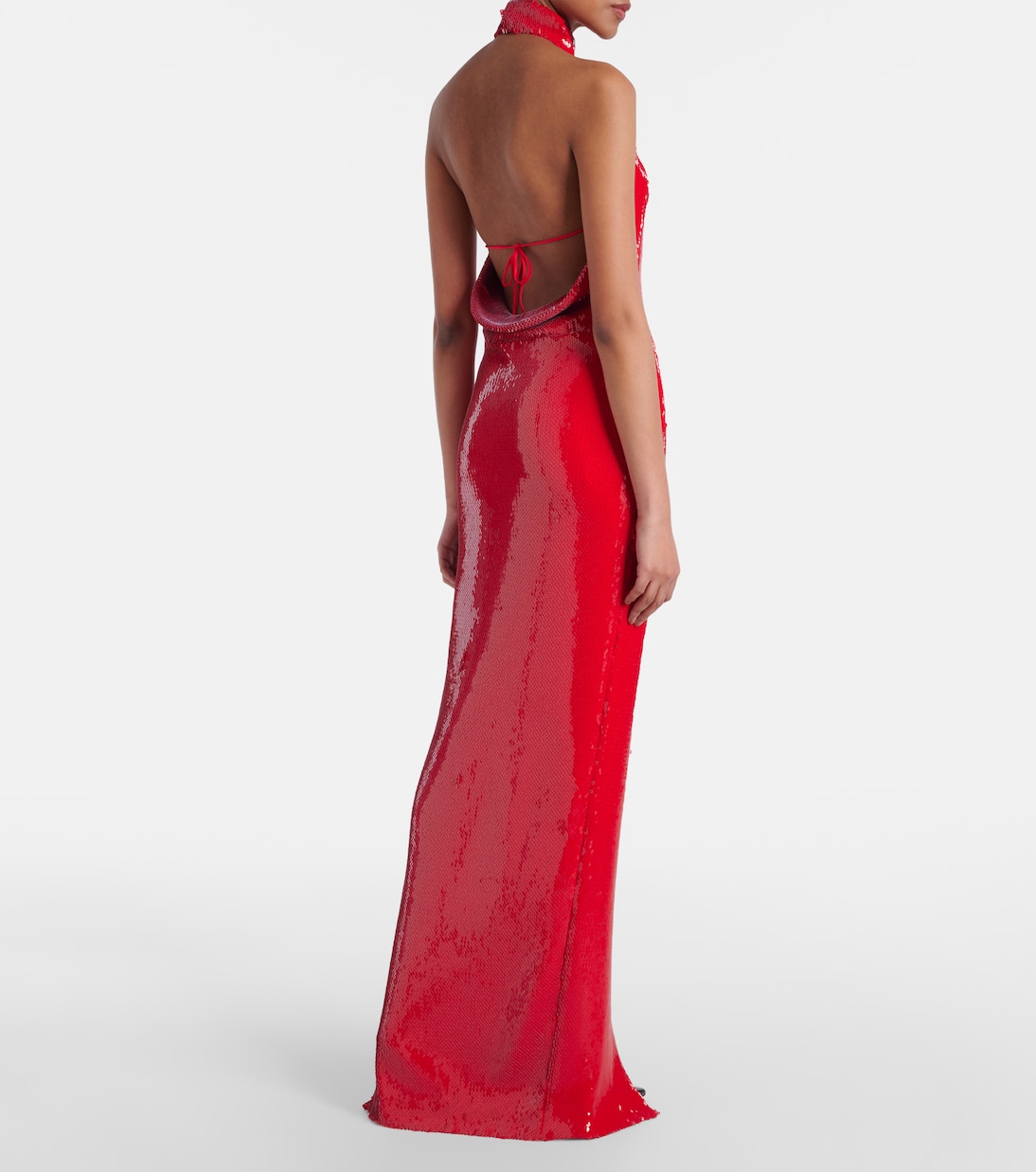Sequined halterneck gown | Balmain