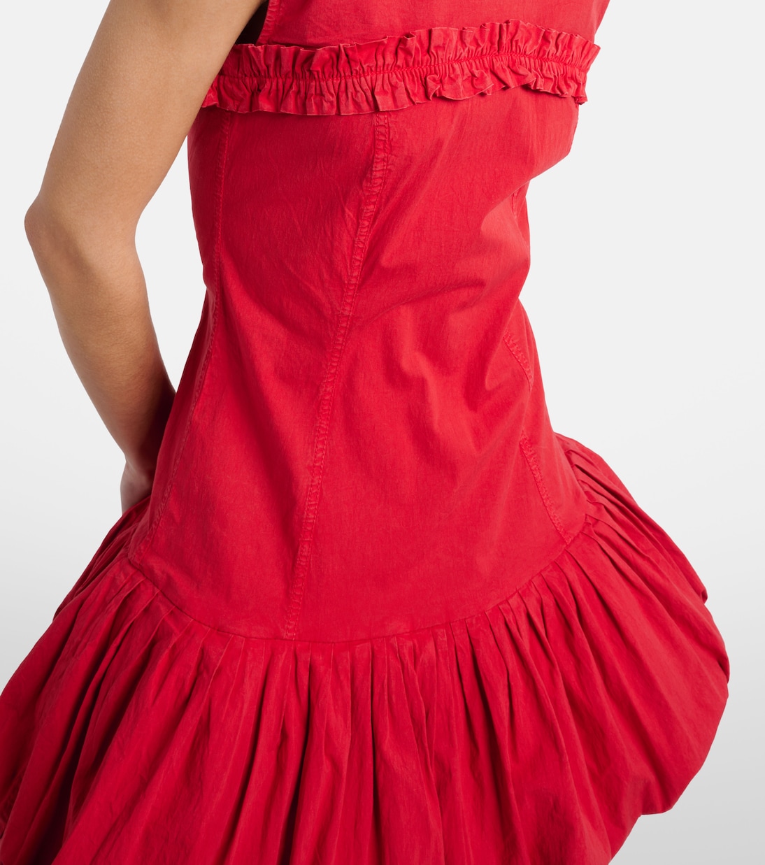 Minikleid aus einem Baumwollgemisch | Ganni