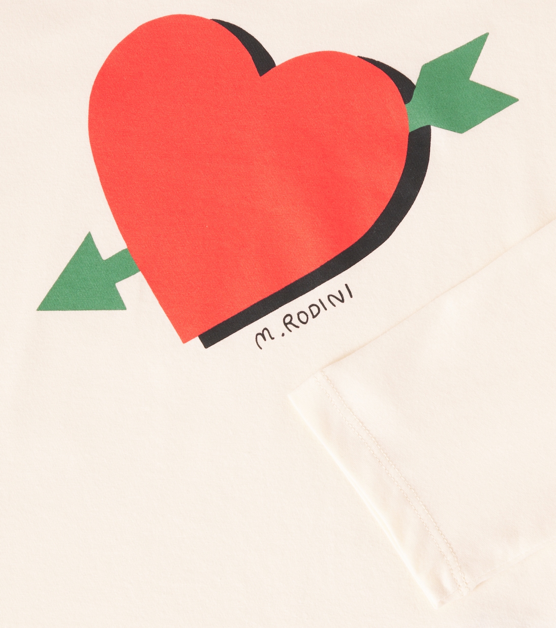 Felpa Arrowed Heart in jersey di cotone | Mini Rodini