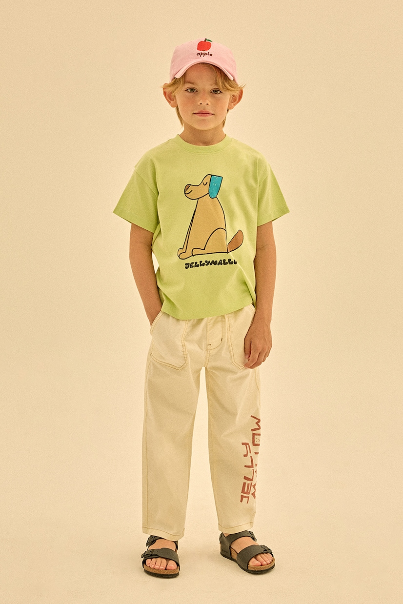 T-shirt in jersey di cotone con stampa | Jellymallow