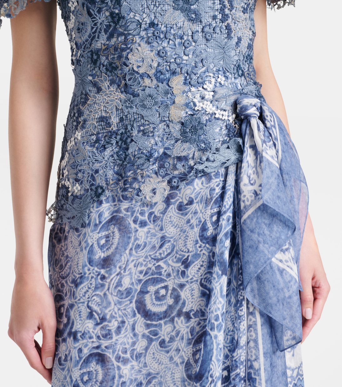 Abito midi Ivanna off-shoulder con  stampa a fiori | Ralph Lauren Collection