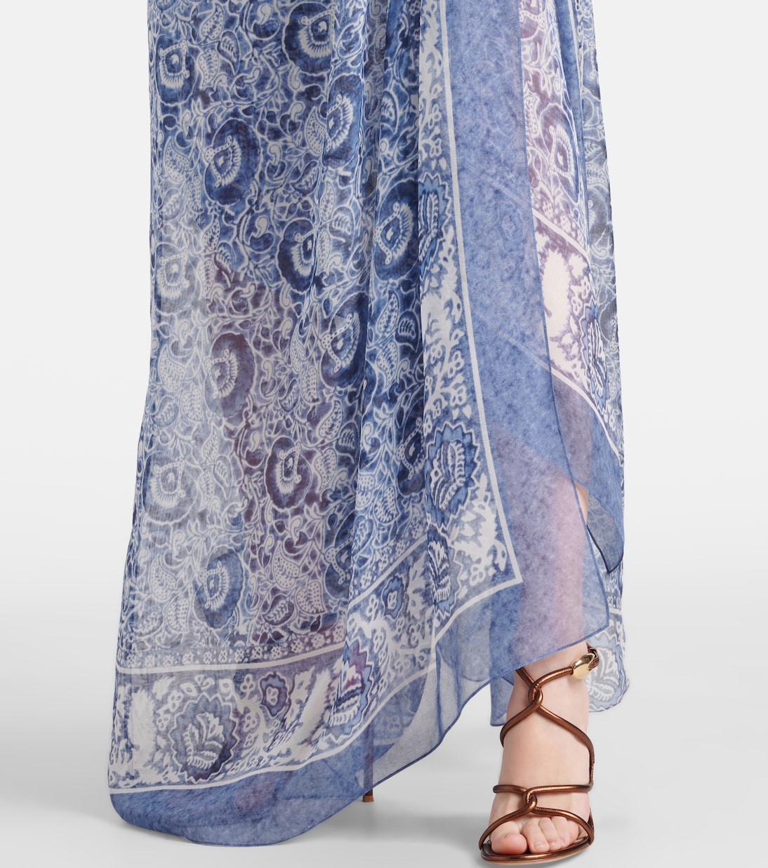 Abito midi Ivanna off-shoulder con  stampa a fiori | Ralph Lauren Collection