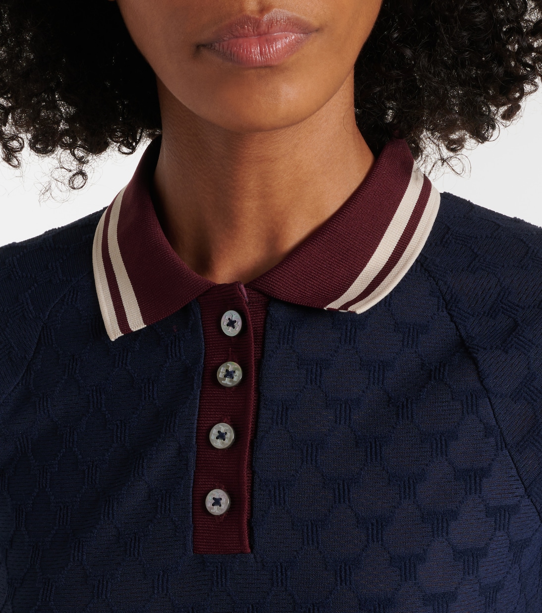 Polo en jacquard de coton | Tory Burch
