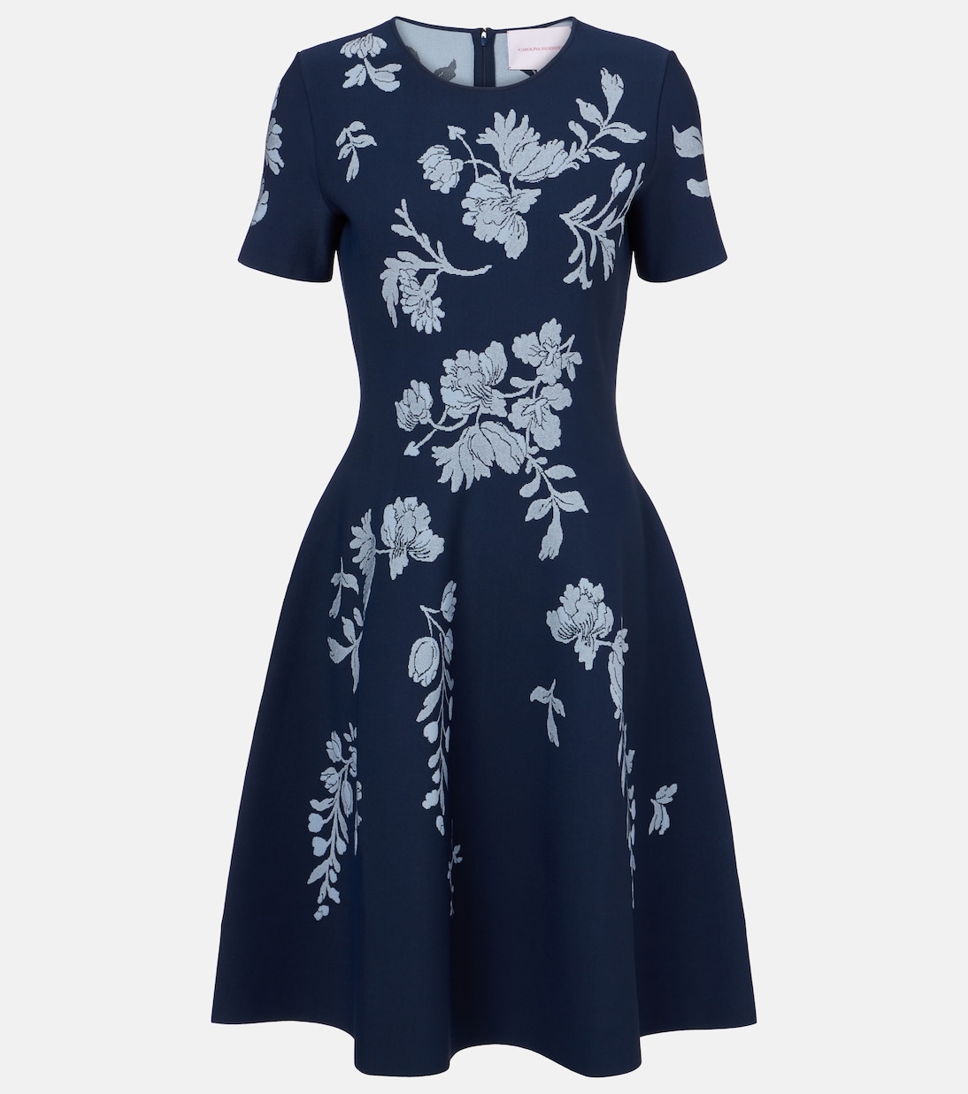 Abito midi in jacquard floreale | Carolina Herrera