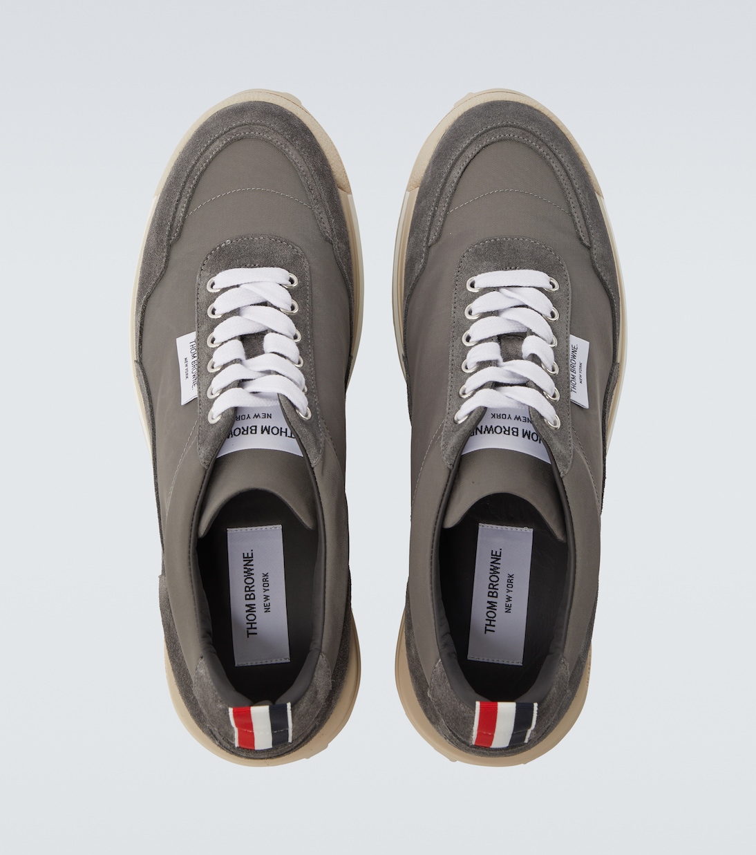 Suede-trimmed sneakers | Thom Browne