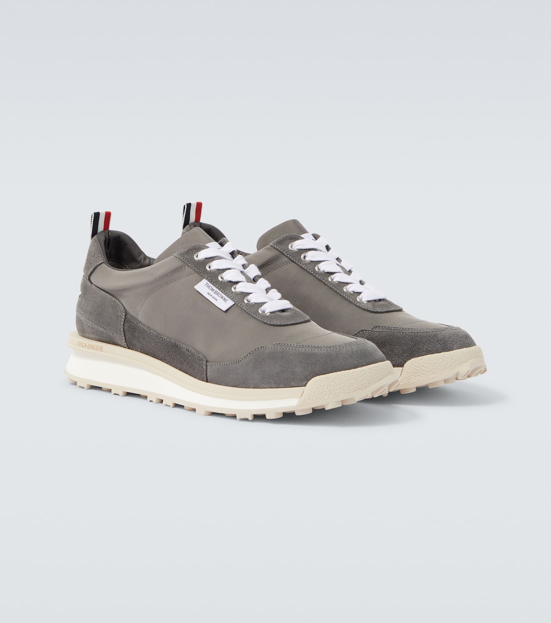 Suede-trimmed sneakers | Thom Browne