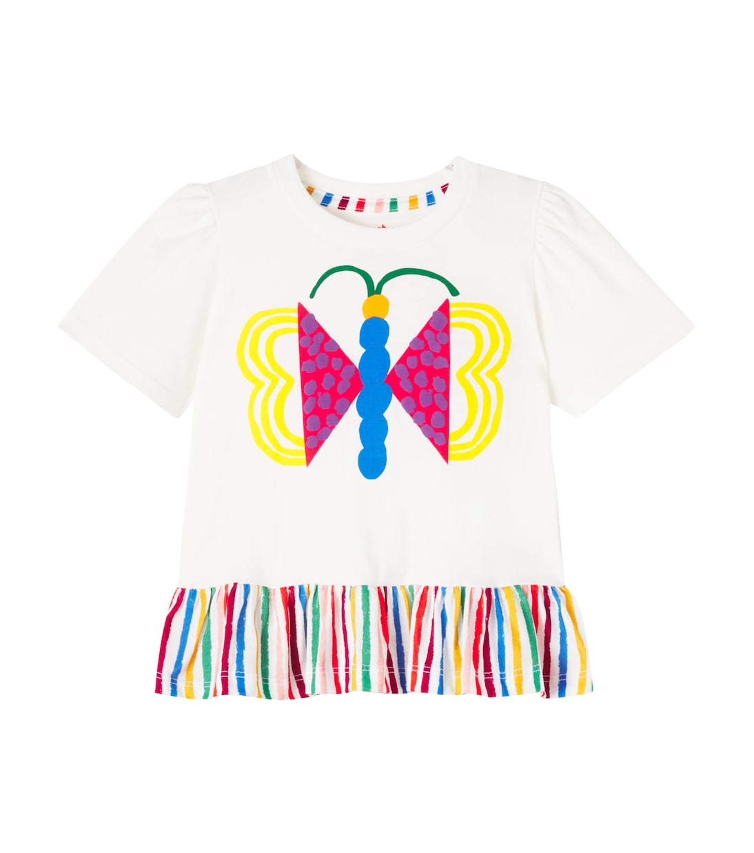 Silk Borboiris printed cotton top | Fábula