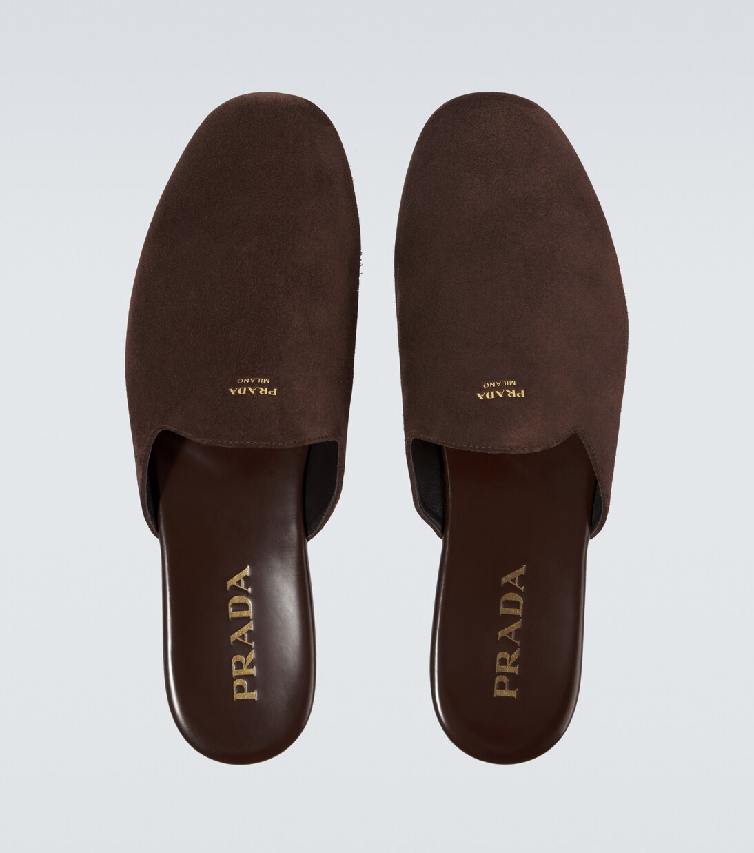 Slippers aus Veloursleder | Prada