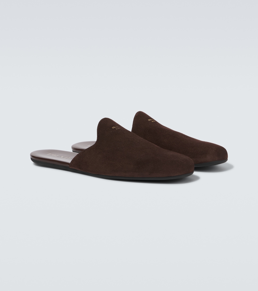 Slippers aus Veloursleder | Prada