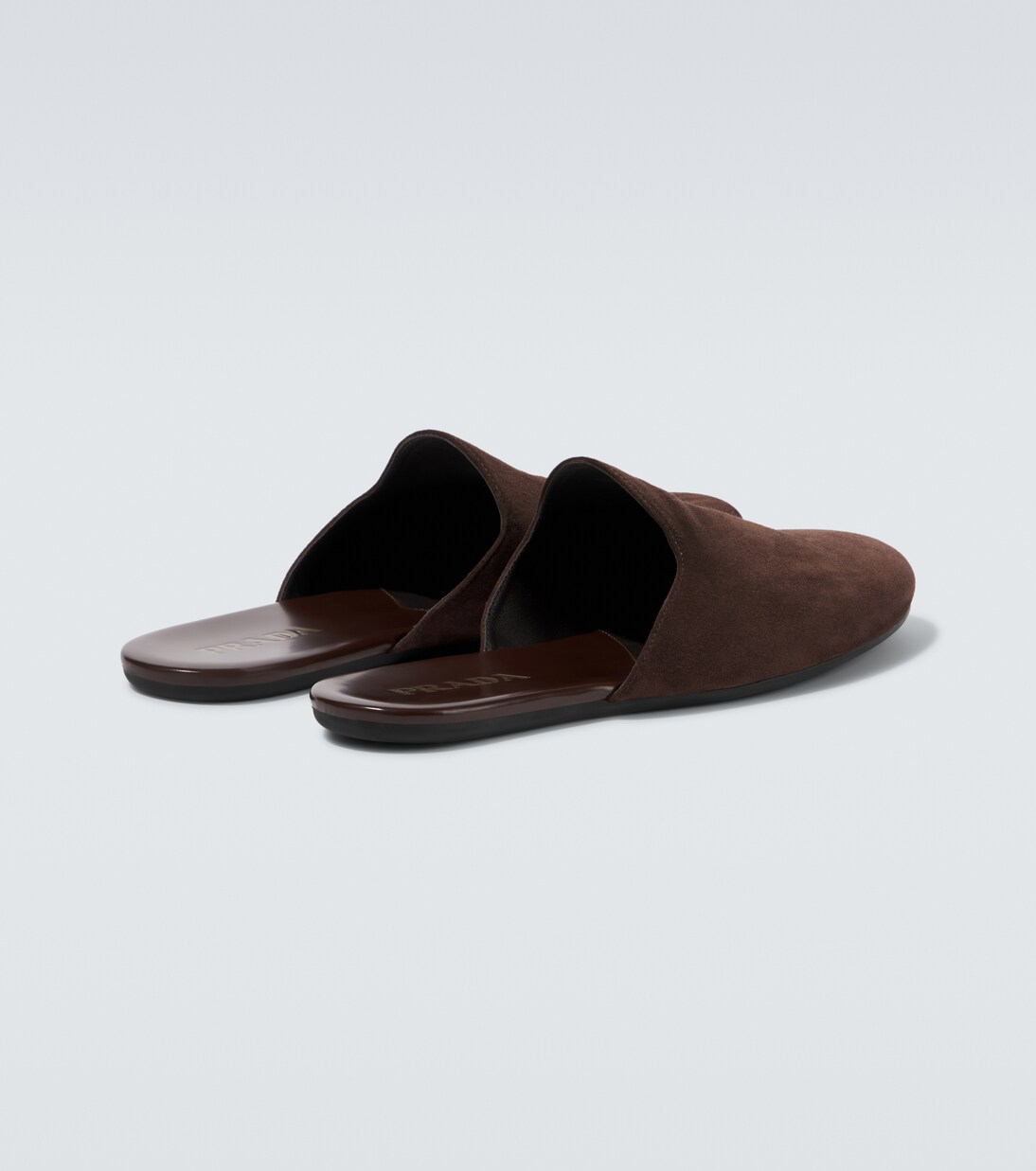 Slippers aus Veloursleder | Prada