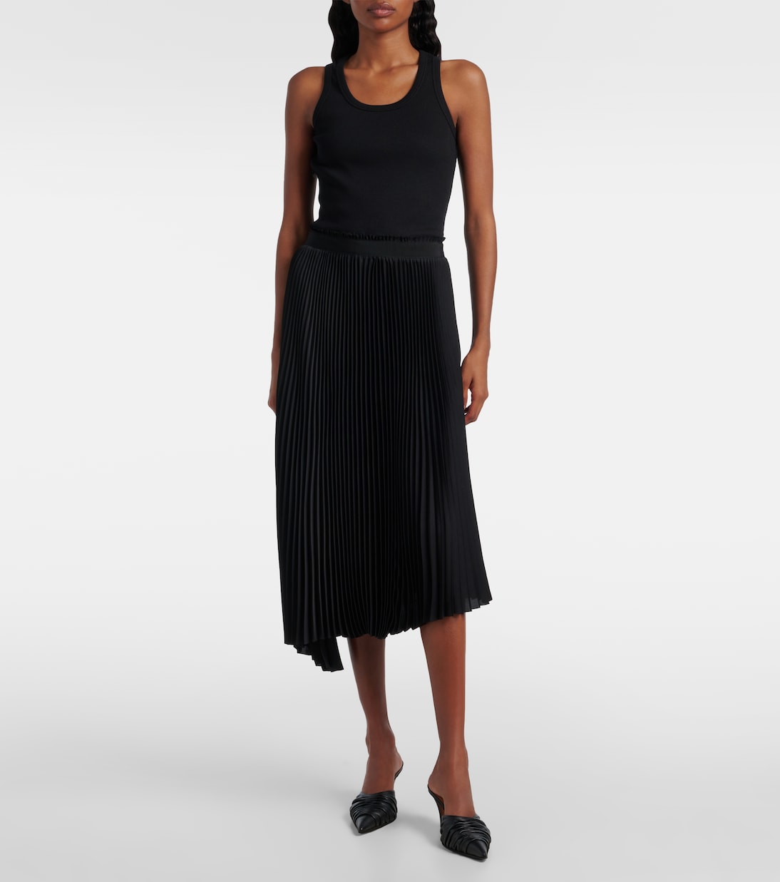 Robe midi en coton | McQueen
