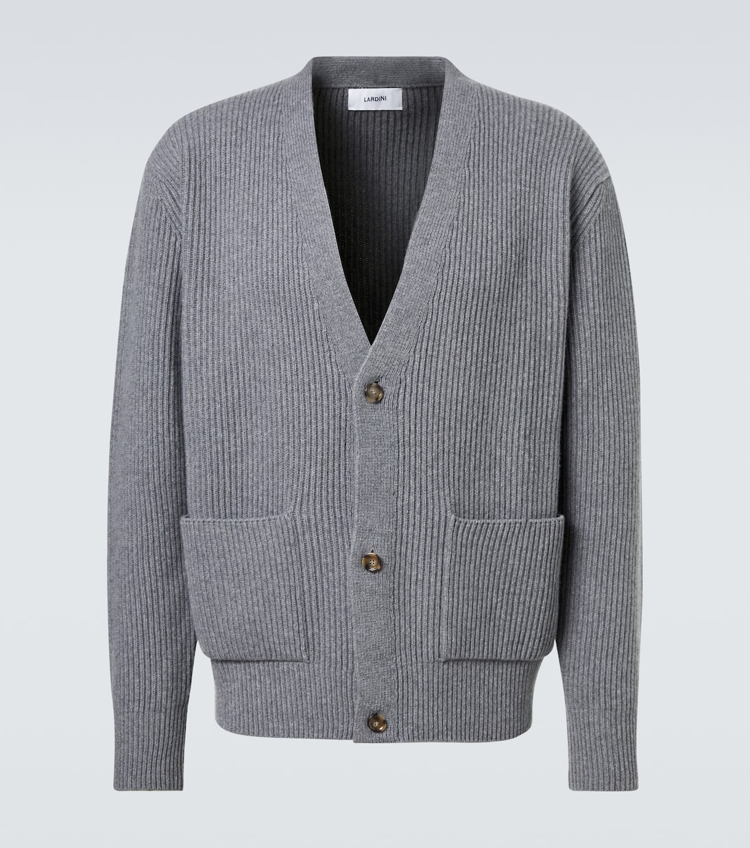Ribbed-knit wool and cashmere cardigan | Lardini