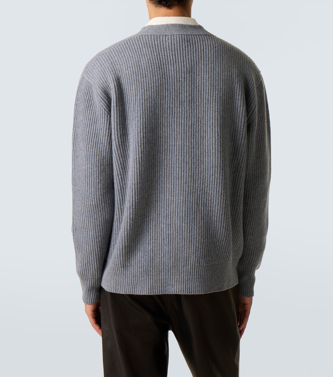Ribbed-knit wool and cashmere cardigan | Lardini