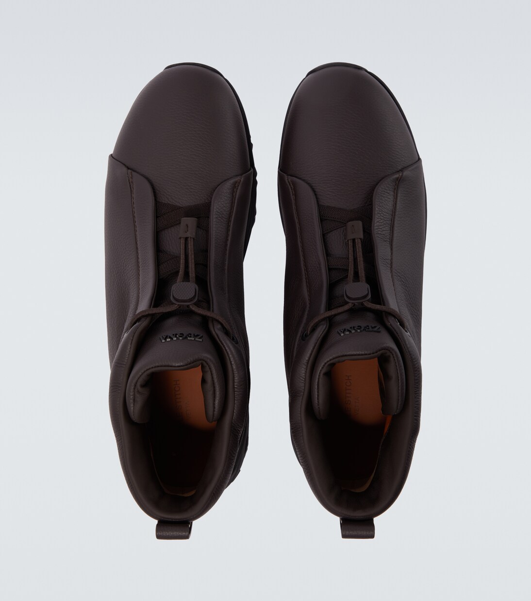 Triple Stitch Vetta leather sneakers | Zegna