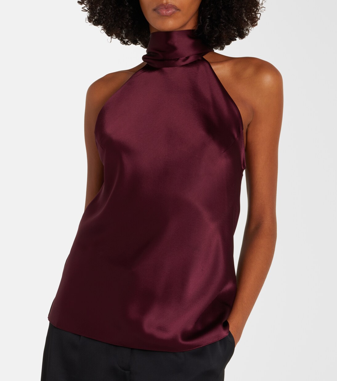 Sienna satin top | Galvan