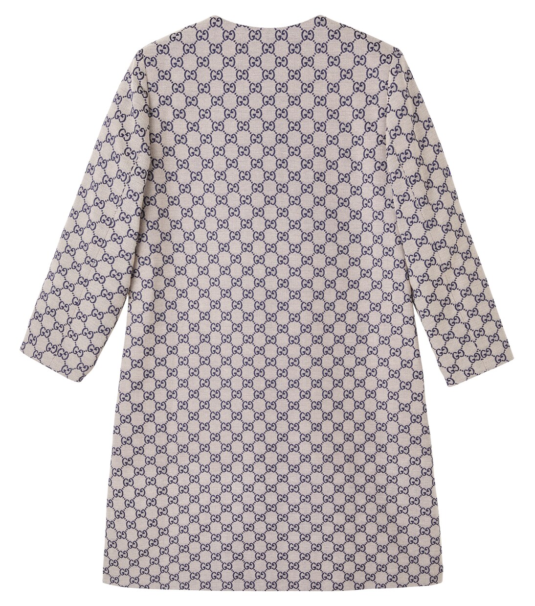 معطف من القطن المخلوط بصفين من الأزرار GG Canvas | Gucci Kids