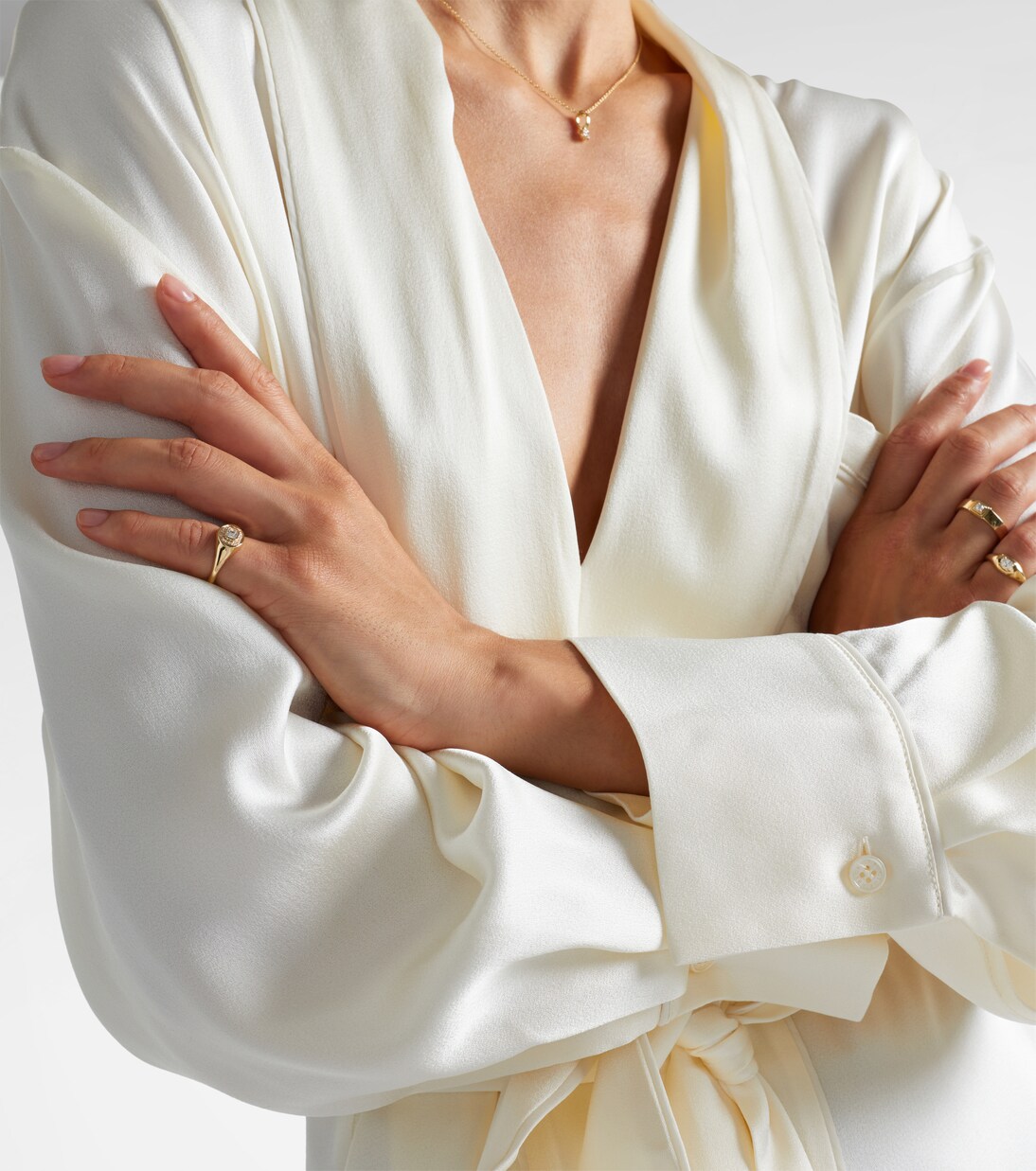 Essential Splurge 14kt gold pinky ring with diamonds | Stone and Strand