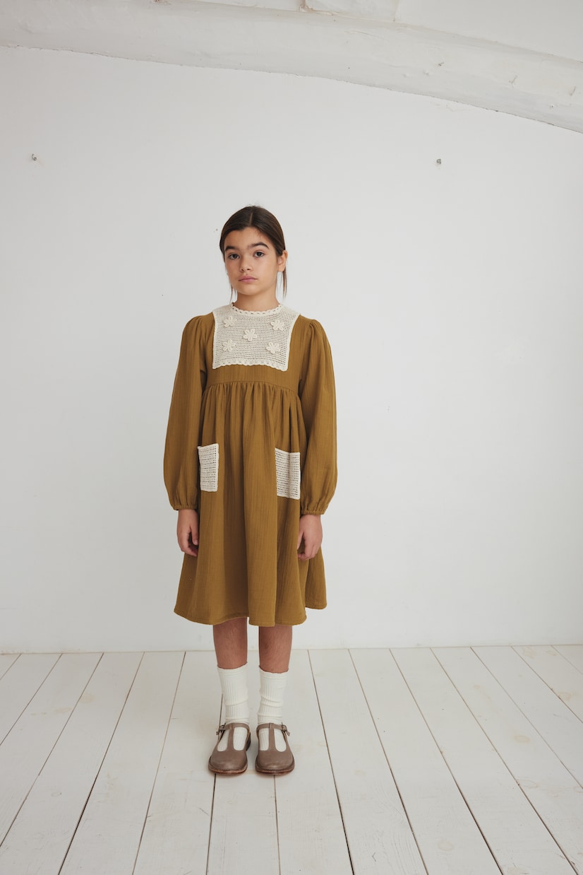 Robe Myla en crochet de coton | Bebe Organic
