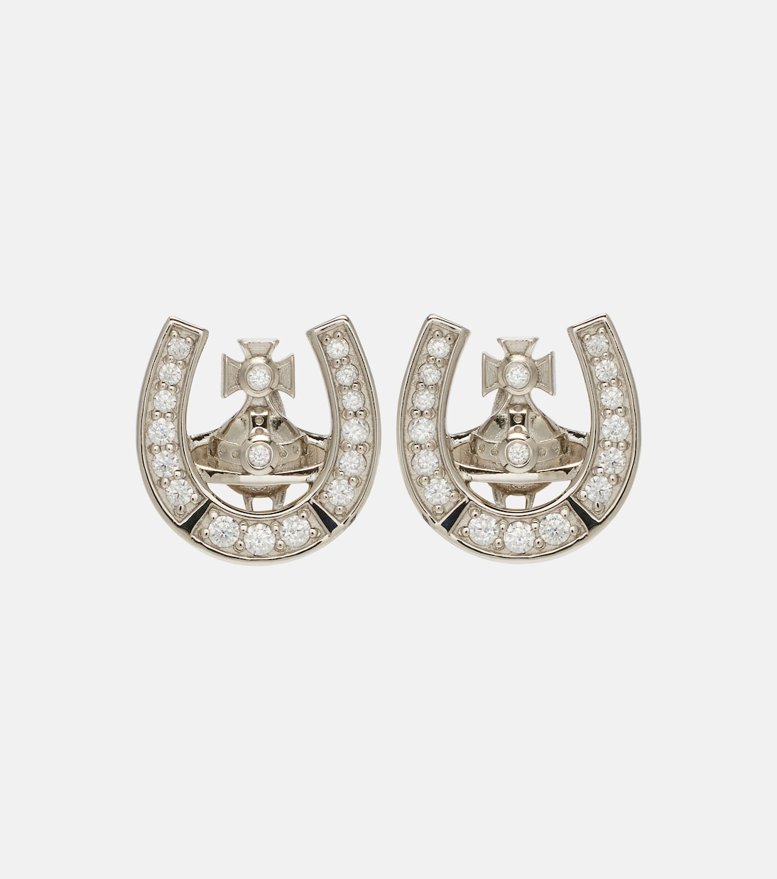 Boucles d’oreilles Mare en argent sterling à ornements | Vivienne Westwood