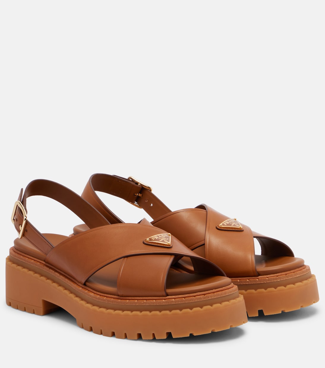 Sandalen aus Leder | Prada