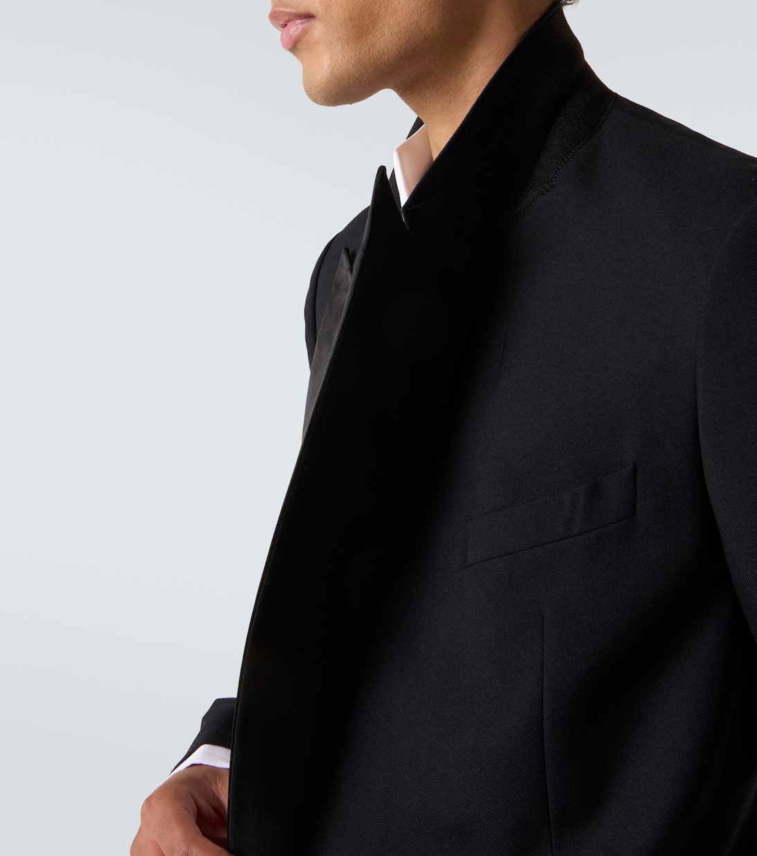 Double-breasted wool and silk suit jacket | Dries Van Noten