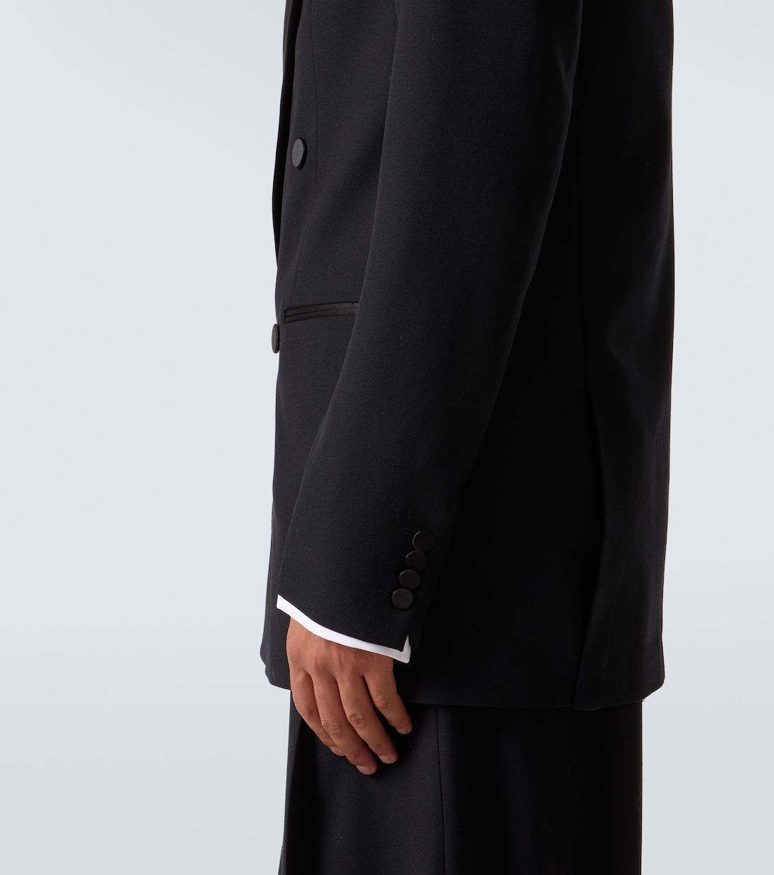 Double-breasted wool and silk suit jacket | Dries Van Noten