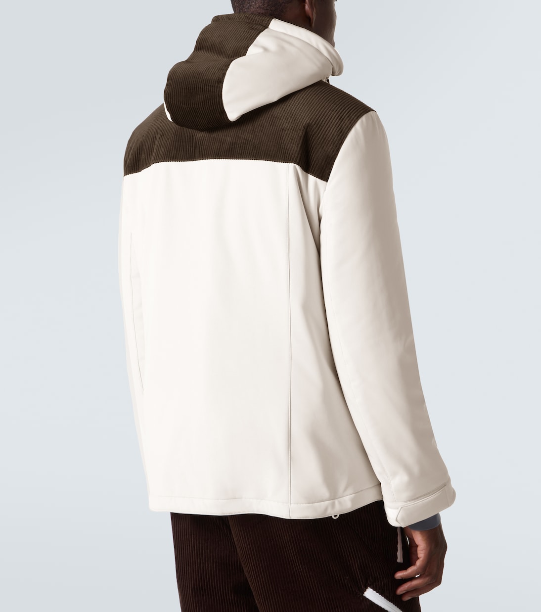 Corduroy-paneled ski jacket | Brunello Cucinelli