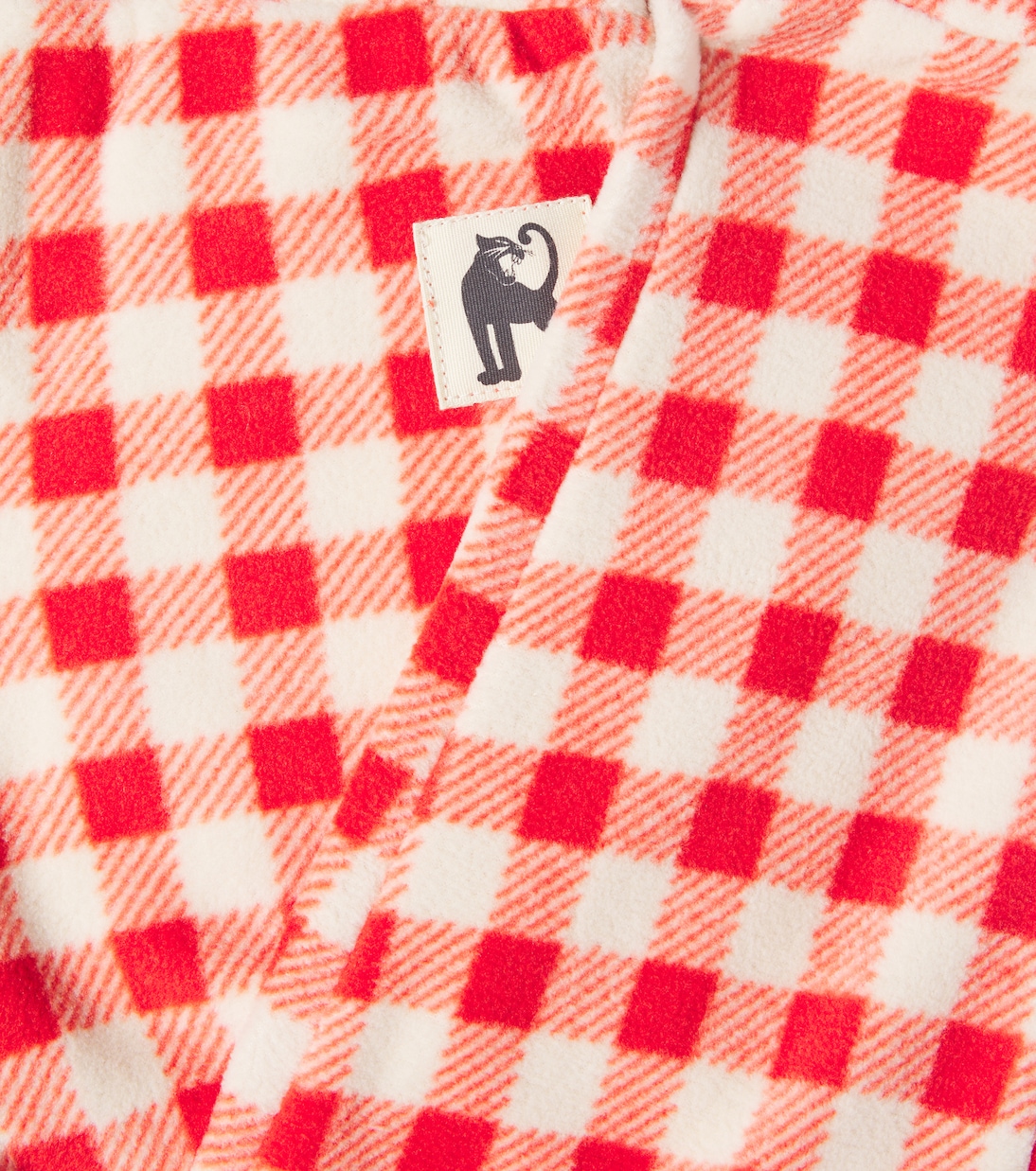 Gingham fleece sweatpants | Mini Rodini