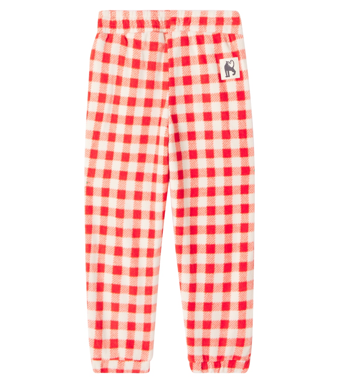 Gingham fleece sweatpants | Mini Rodini