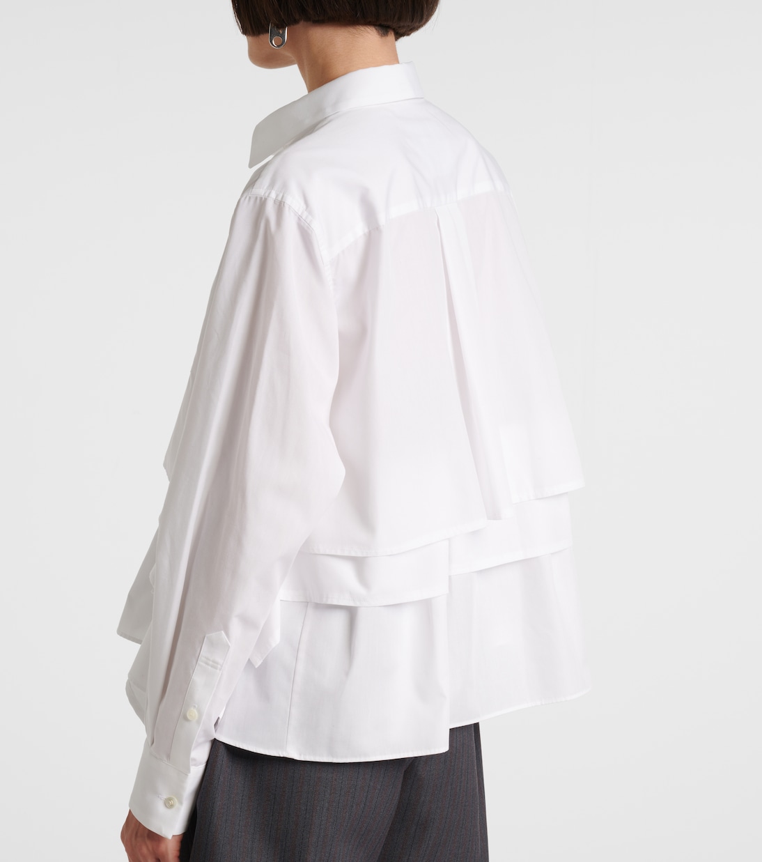 Tiered poplin shirt | Sacai
