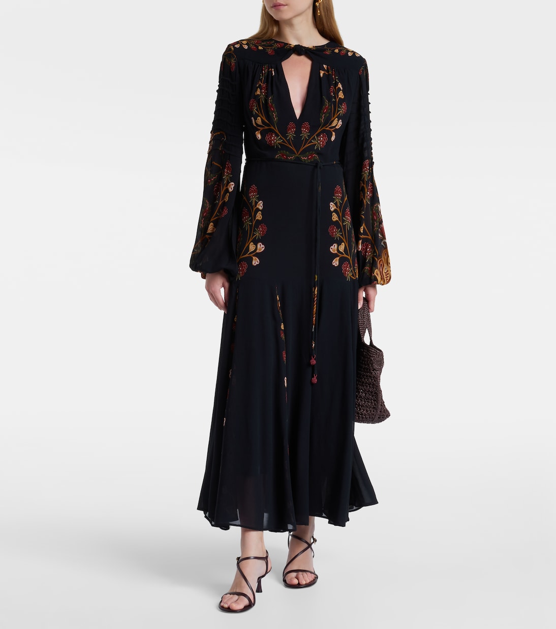 Cutout floral midi dress | Farm Rio