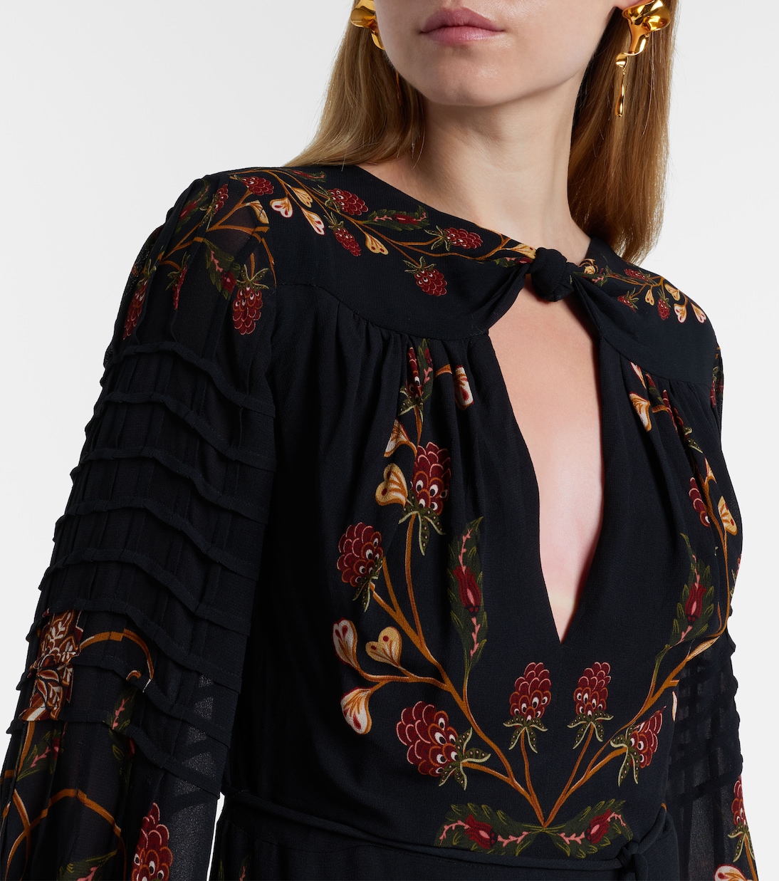 Cutout floral midi dress | Farm Rio