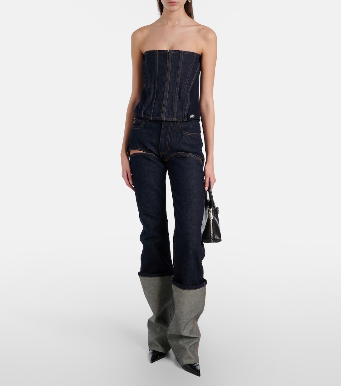 Denim corset | Jean Paul Gaultier