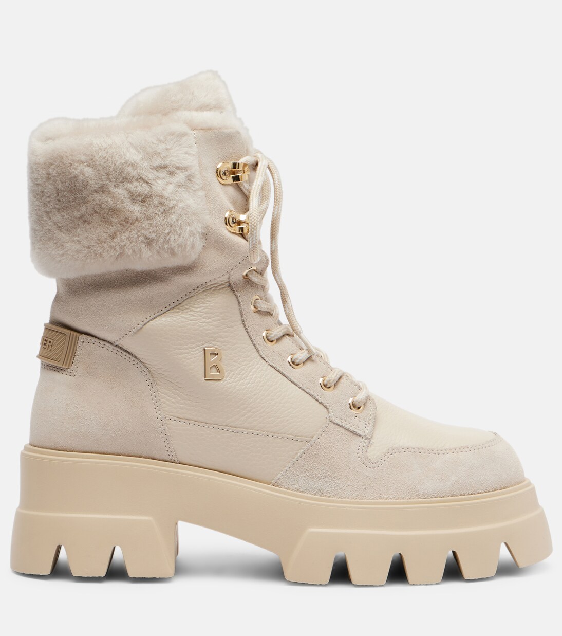 Sapporo suede and leather combat boots | Bogner